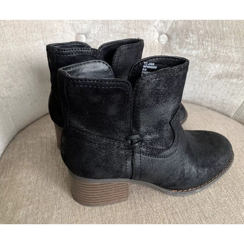 True Craft Women’s Bootie Boots Western Java Black Pull On Style Size 6